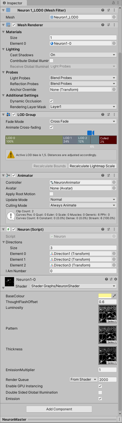 Neuron master components